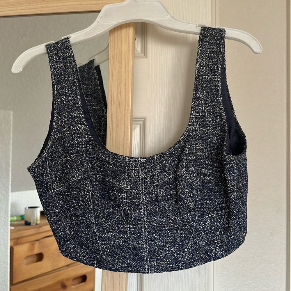 Denim crop top